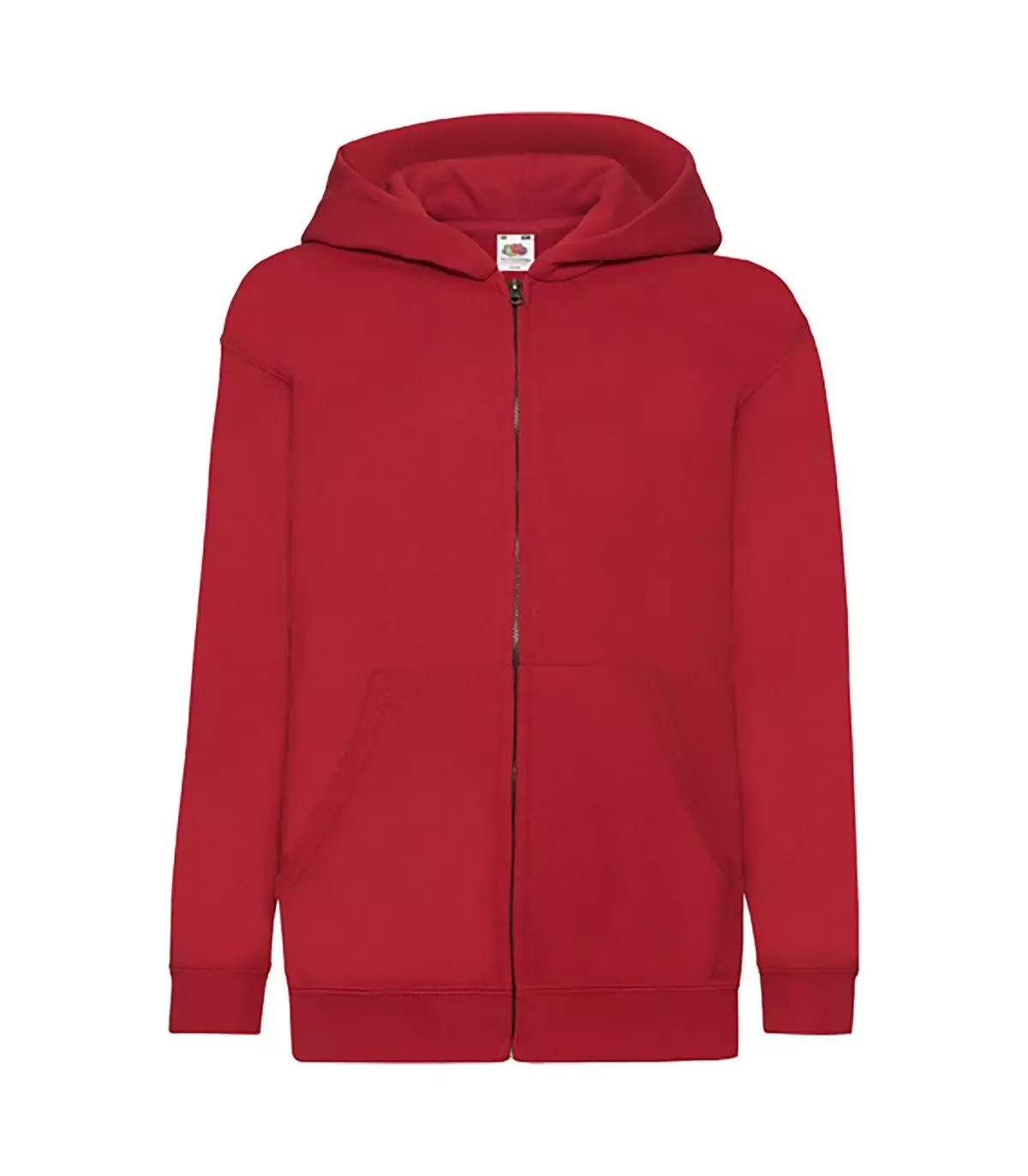 Дитяча толстовка з капюшоном на замку FRUIT OF THE LOOM KIDS CLASSIC HOODED SWEAT JACKET - 116 (5-6), 40 Червоний, -