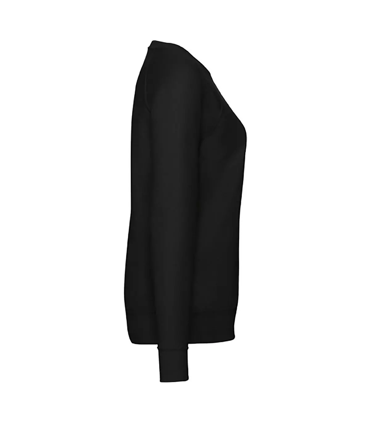  Жіночий легкий реглан FRUIT OF THE LOOM LADIES LIGHTWEIGHT RAGLAN SWEAT - S, 36 Чорний, -