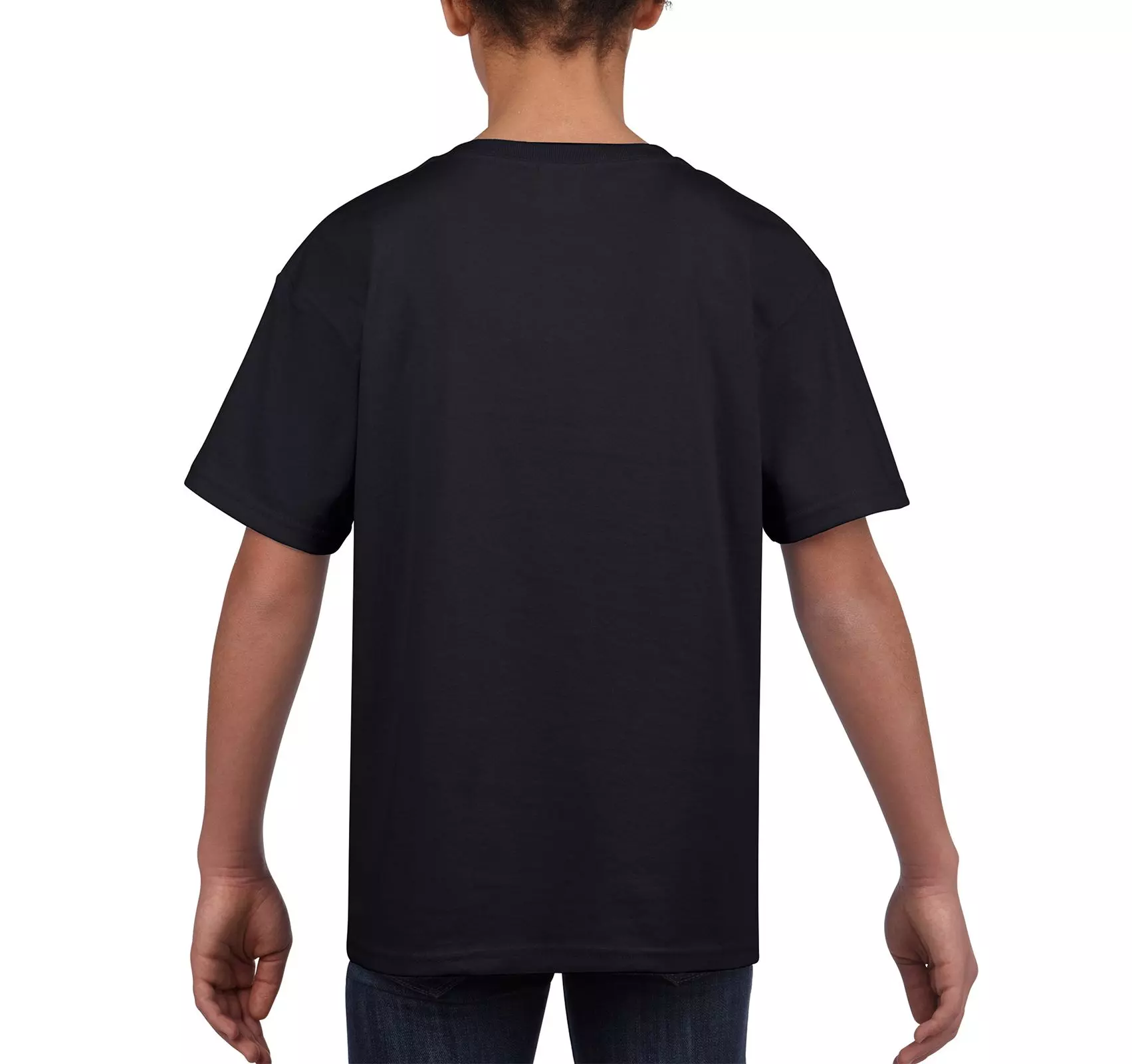  Дитяча футболка GILDAN SOFTSTYLE - S, G-36 Black (Чорний), 153 г/м.кв.