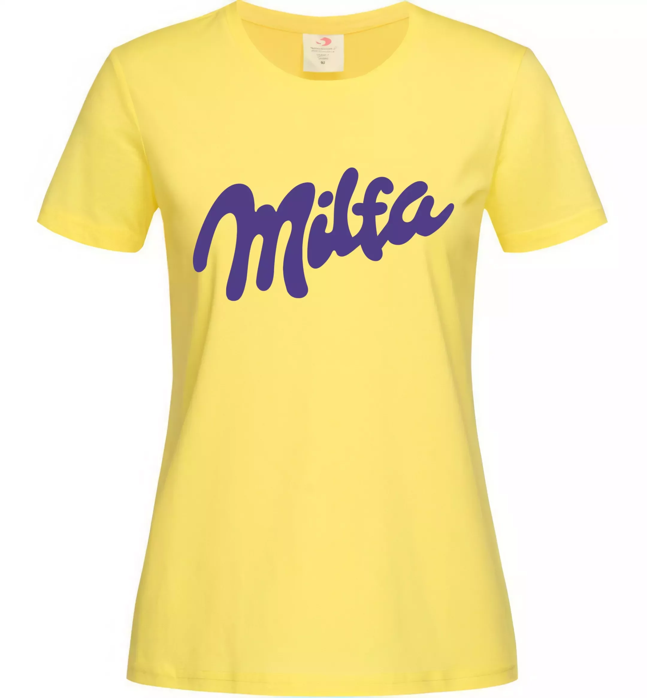 Жіноча футболка з принтом 18 - S, Yellow (Жовтий), 145 г/м.кв.