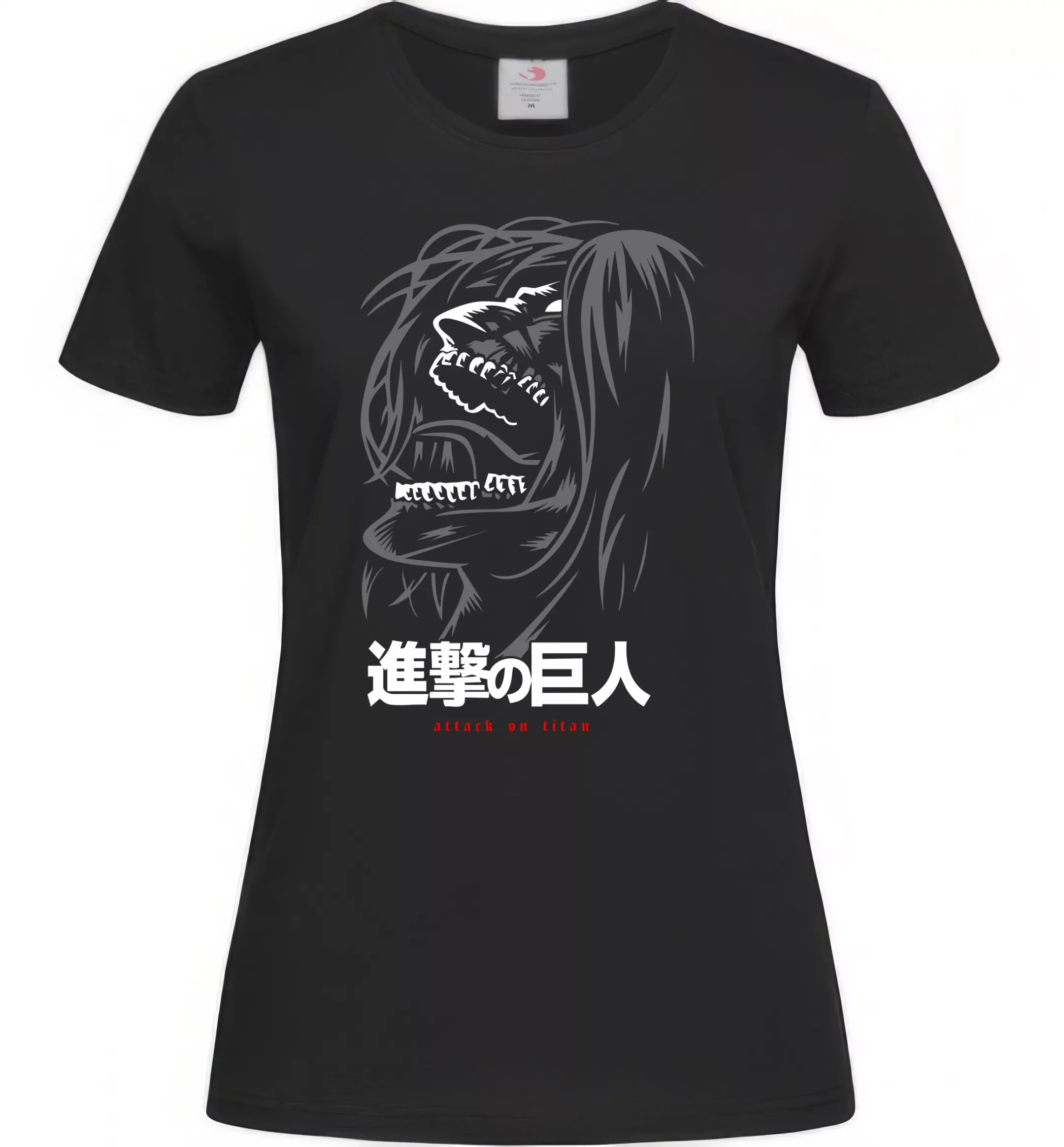 Жіноча футболка з принтом 35 - S, Black (Чорний), 145 г/м.кв.