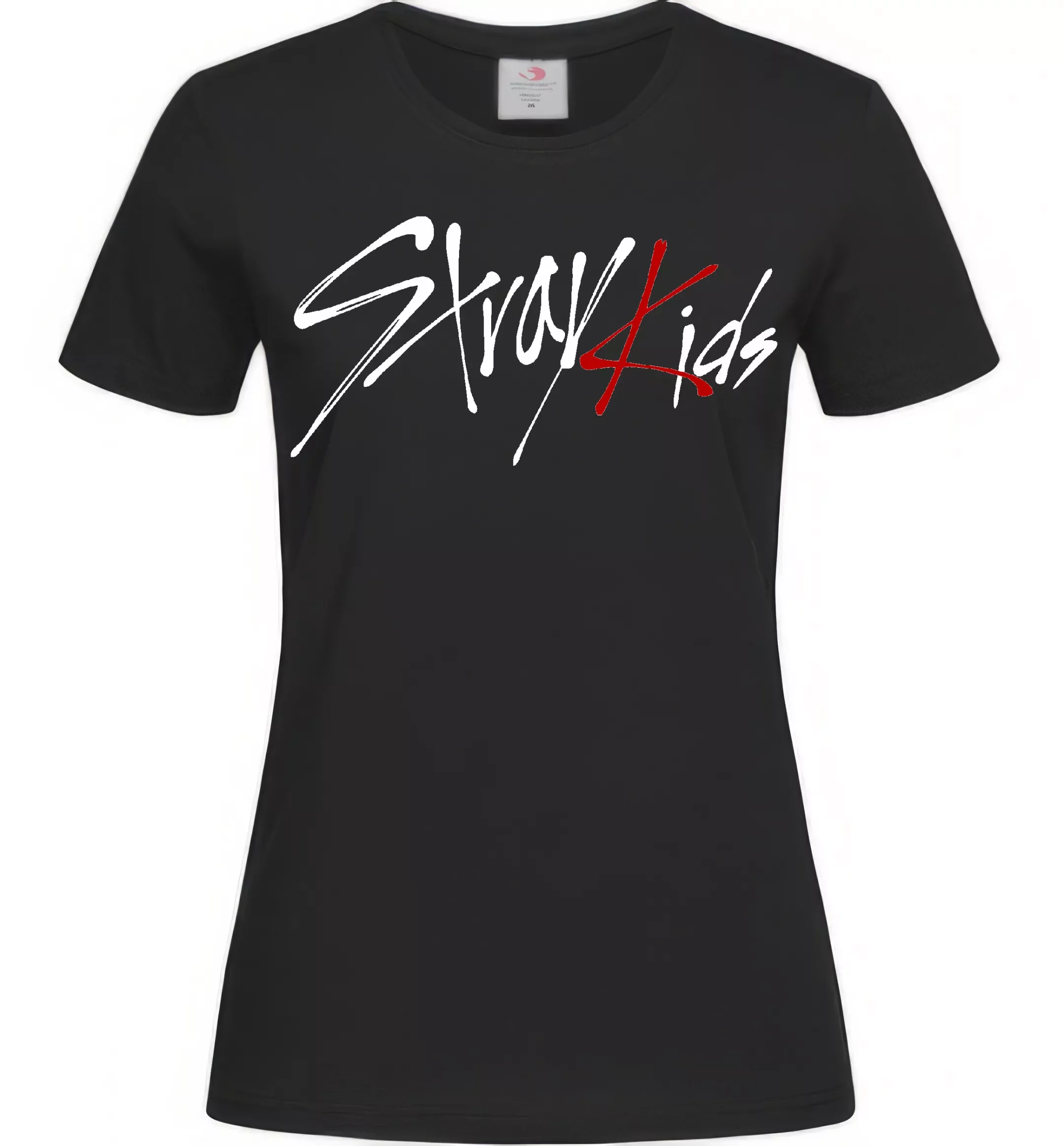 Жіноча футболка з принтом 44 - S, Black (Чорний), 145 г/м.кв.