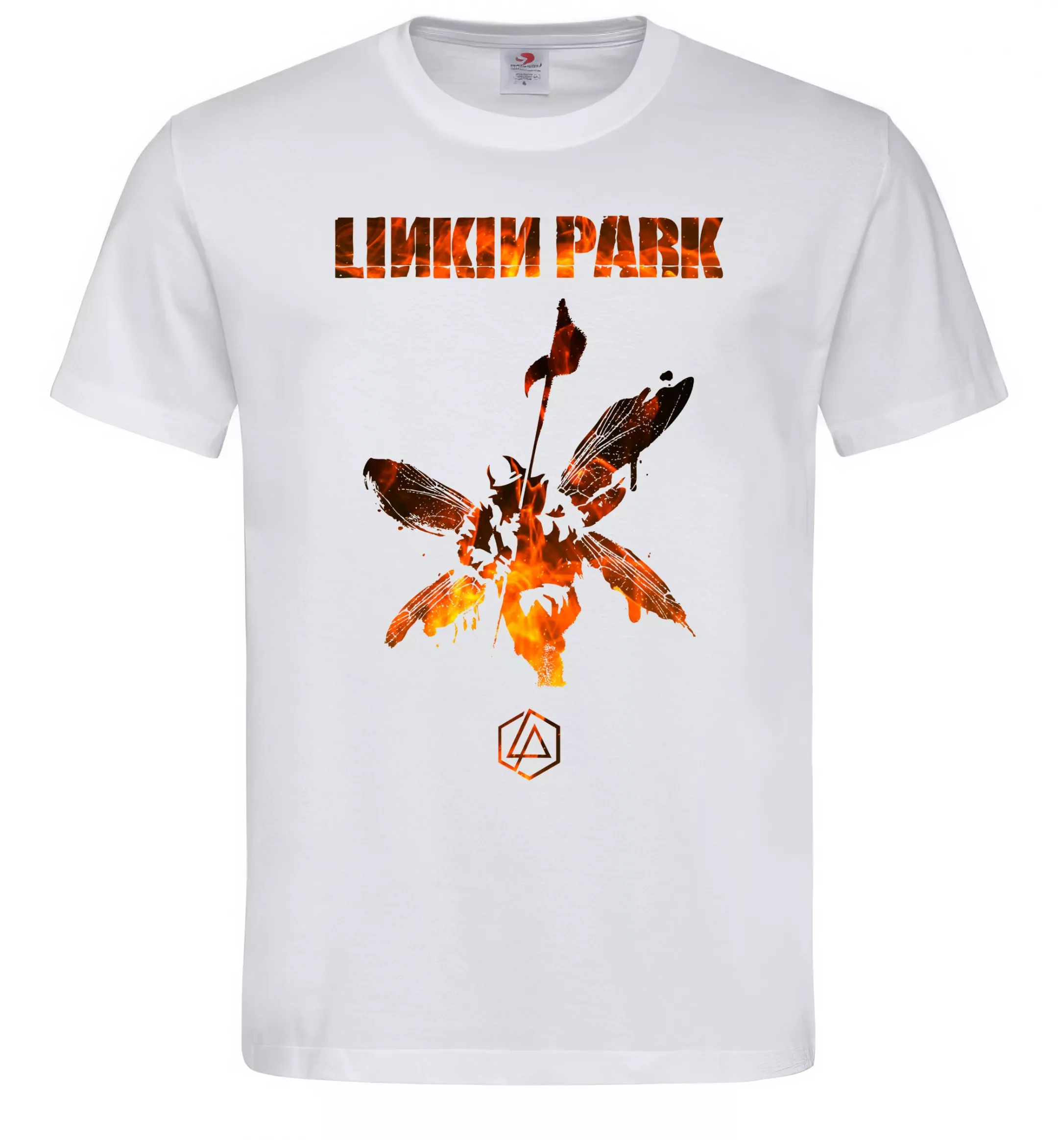 Чоловіча футболка з принтами 45 - S, G-30 White (Білий), 145 г/м.кв.